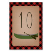 Lumberjack Karierte Kanone + Pfeile Tischnummer (Vorderseite)