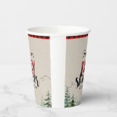 Lumberjack Karierter Gebirgswald Pappbecher (Links)