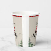 Lumberjack Karierter Gebirgswald Pappbecher (Rechts)