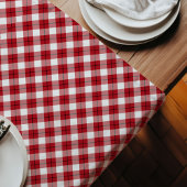 Lumberjack Karierter Runner Red Black Rustikal Cha Großer Tischläufer