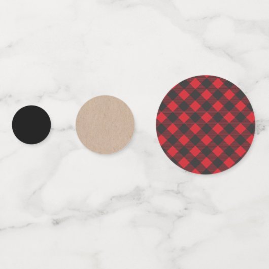 Lumberjack Kraft Bear Konfetti (Rückseiten)