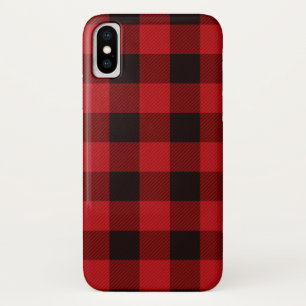 Lumberjack Land Weihnachten Roter Büffel kariert iPhone X Hülle