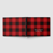 Lumberjack Land Weihnachten Roter Büffel kariert Gästebuch (Voll)