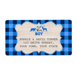 Lumberjack Little Hunter Blue Kariert Baby Dusche