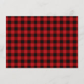 Lumberjack Little Junter Boy Diaper Raffle Ticket Begleitkarte (Rückseite)