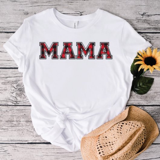 LUMBERJACK Mama | Roter Flannel T-Shirt