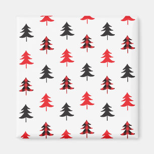 Lumberjack Muster Niedliches Weihnachtsmuster Magnet