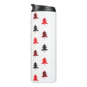 Lumberjack Muster Niedliches Weihnachtsmuster Thermosbecher (Nach rechts gedreht)
