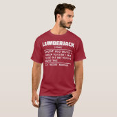 Lumberjack Noun Humore Woodsman Cooler Vater T-Shirt (Vorne ganz)