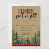 Lumberjack oder Jill Gender Reveal Party Einladung (Vorderseite)