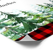 Lumberjack Old Ehefrauen präsentiert Gender Reveal Poster (Ecke)