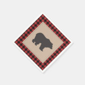 Lumberjack Paper Napkin Red Black Kariert kariert Serviette (Ecke)