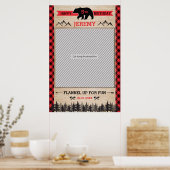 Lumberjack Party Frame Prop für Foto Stand Poster (Küche)