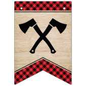 Lumberjack Party Happy Birthday Bunting Banner (Erste Fahne)