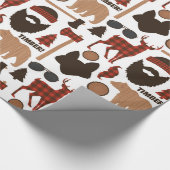 Lumberjack Pattern Geschenkpapier (Ecke)