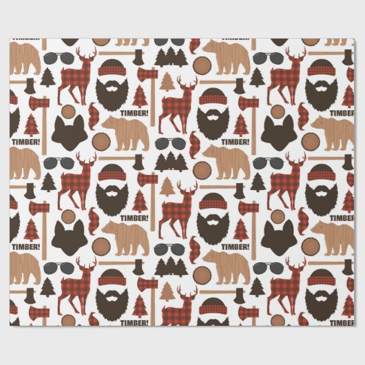 Lumberjack Pattern Geschenkpapier (Flach)