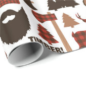 Lumberjack Pattern Geschenkpapier (Rolleneckpunkt)