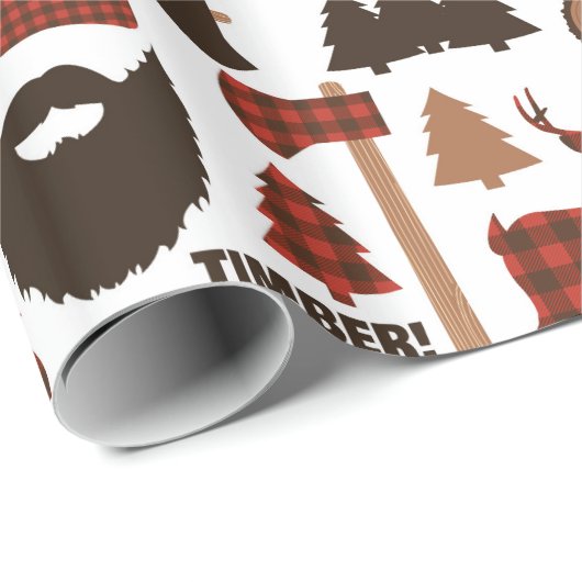 Lumberjack Pattern Geschenkpapier (Rolleneckpunkt)