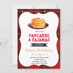 Lumberjack-Pfannkuchen Einladung