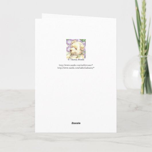 Lumberjack-Puppenvalentine Feiertagskarte (Rückseite)