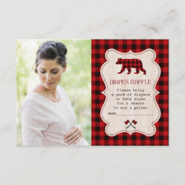 Lumberjack Red Buffalo Foto Book for Baby Begleitkarte