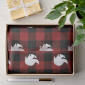 Lumberjack Red Buffalo Kariert Squirrel Pattern Ho Seidenpapier (Geschenk)