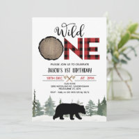 Lumberjack Red Buffalo Karierter Bär 1. Geburtstag