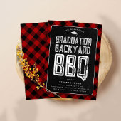 Lumberjack Red Kariert Backyard GRILLEN Graduation Einladung