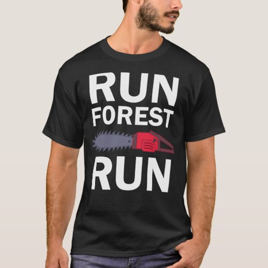Lumberjack-Run-Wald T-Shirt (Vorderseite)