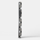 Lumberjack Schwarz-weißes Kariertes Muster Case-Mate iPhone Hülle (Rückseite / Rechts)