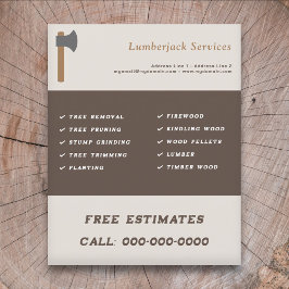 Lumberjack Services Flyer