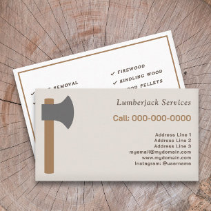 Lumberjack Services Visitenkarte