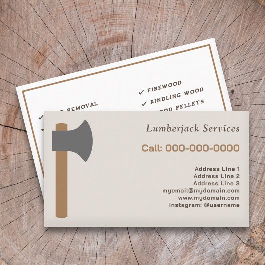 Lumberjack Services Visitenkarte
