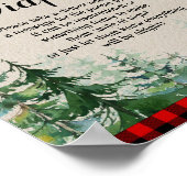 Lumberjack Späte Nachttaucher-Zeichen Poster (Ecke)