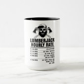 Lumberjack Stundensatz Tasse (Zentrum)