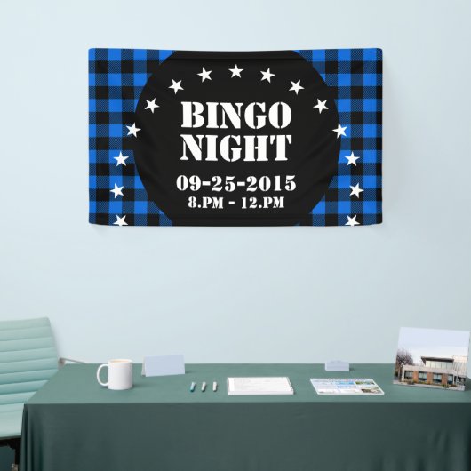 Lumberjack Style - blau Stoff + Ihre Ideen Banner (Messeveranstaltung)