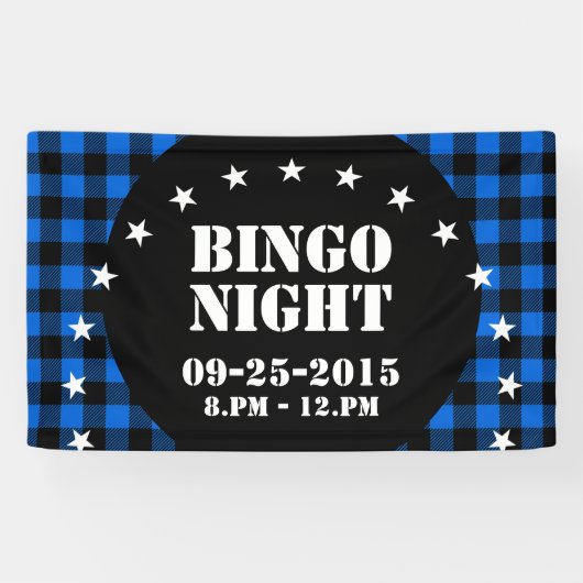 Lumberjack Style - blau Stoff + Ihre Ideen Banner (Horizontal)