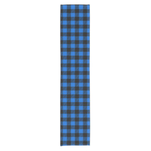 Lumberjack Style - blau Stoff + Ihre Ideen Kurzer Tischläufer