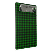 Lumberjack Style - grüner Stoff + Ihre Ideen Mini Klemmbrett (Schrägansicht)