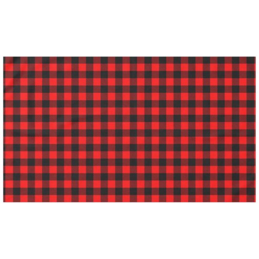 Lumberjack Style - roter Stoff + Ihre Ideen Tischdecke (Vorderseite (Horizontal))