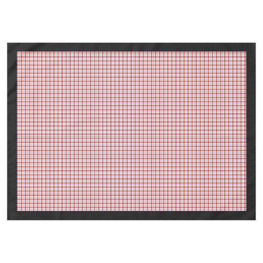 Lumberjack Style Tableclout Red Black Kariert Char Tischdecke (Vorderseite (Horizontal))