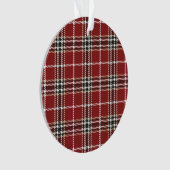 Lumberjack Tartan Karierter Baum Ornament (Vorderseite)