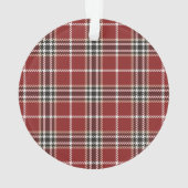 Lumberjack Tartan Karierter Baum Ornament (Rückseite)