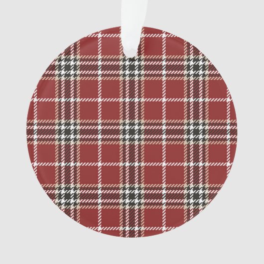 Lumberjack Tartan Karierter Baum Ornament (Vorderseite)