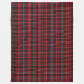 Lumberjack Throw - Red Black Kariert für gemütlich Fleecedecke (Vorderseite)