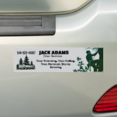 Lumberjack Tree Service Business Card Autoaufkleber (Auf Auto)