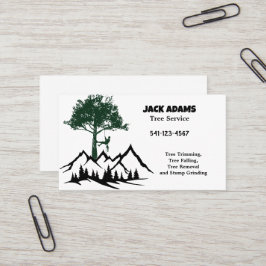 Lumberjack Tree Service Business Card Visitenkarte