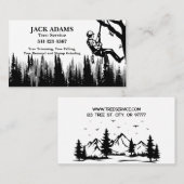 Lumberjack Tree Service Business Card Visitenkarte (Vorne/Hinten)