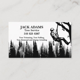 Lumberjack Tree Service Business Card Visitenkarte