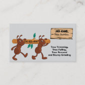 Lumberjack Tree Service Business Card Visitenkarte (Vorderseite)